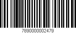 Código de barras (EAN, GTIN, SKU, ISBN): '7890000002479'