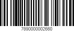 Código de barras (EAN, GTIN, SKU, ISBN): '7890000002660'