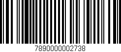 Código de barras (EAN, GTIN, SKU, ISBN): '7890000002738'