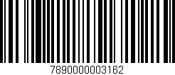Código de barras (EAN, GTIN, SKU, ISBN): '7890000003162'