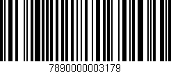 Código de barras (EAN, GTIN, SKU, ISBN): '7890000003179'