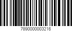 Código de barras (EAN, GTIN, SKU, ISBN): '7890000003216'
