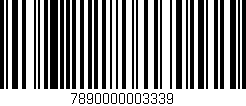Código de barras (EAN, GTIN, SKU, ISBN): '7890000003339'