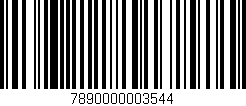 Código de barras (EAN, GTIN, SKU, ISBN): '7890000003544'