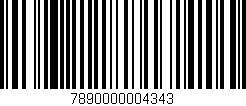 Código de barras (EAN, GTIN, SKU, ISBN): '7890000004343'