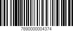 Código de barras (EAN, GTIN, SKU, ISBN): '7890000004374'