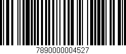 Código de barras (EAN, GTIN, SKU, ISBN): '7890000004527'