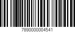 Código de barras (EAN, GTIN, SKU, ISBN): '7890000004541'