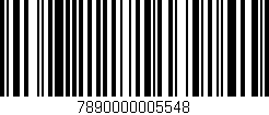 Código de barras (EAN, GTIN, SKU, ISBN): '7890000005548'