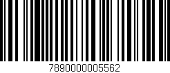 Código de barras (EAN, GTIN, SKU, ISBN): '7890000005562'
