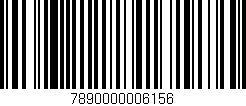 Código de barras (EAN, GTIN, SKU, ISBN): '7890000006156'