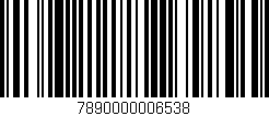 Código de barras (EAN, GTIN, SKU, ISBN): '7890000006538'
