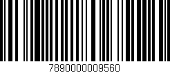 Código de barras (EAN, GTIN, SKU, ISBN): '7890000009560'