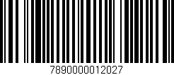 Código de barras (EAN, GTIN, SKU, ISBN): '7890000012027'