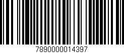 Código de barras (EAN, GTIN, SKU, ISBN): '7890000014397'