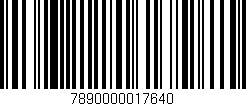 Código de barras (EAN, GTIN, SKU, ISBN): '7890000017640'