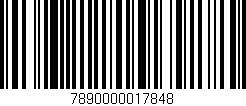 Código de barras (EAN, GTIN, SKU, ISBN): '7890000017848'