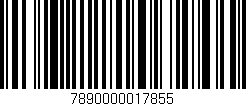 Código de barras (EAN, GTIN, SKU, ISBN): '7890000017855'