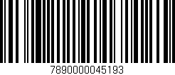 Código de barras (EAN, GTIN, SKU, ISBN): '7890000045193'