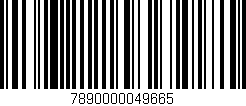 Código de barras (EAN, GTIN, SKU, ISBN): '7890000049665'