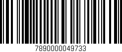 Código de barras (EAN, GTIN, SKU, ISBN): '7890000049733'