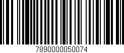 Código de barras (EAN, GTIN, SKU, ISBN): '7890000050074'