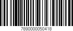 Código de barras (EAN, GTIN, SKU, ISBN): '7890000050418'