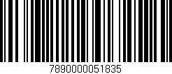 Código de barras (EAN, GTIN, SKU, ISBN): '7890000051835'