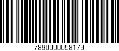 Código de barras (EAN, GTIN, SKU, ISBN): '7890000058179'