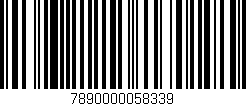 Código de barras (EAN, GTIN, SKU, ISBN): '7890000058339'