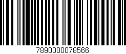 Código de barras (EAN, GTIN, SKU, ISBN): '7890000078566'