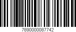 Código de barras (EAN, GTIN, SKU, ISBN): '7890000087742'