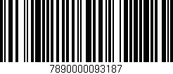 Código de barras (EAN, GTIN, SKU, ISBN): '7890000093187'