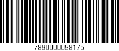 Código de barras (EAN, GTIN, SKU, ISBN): '7890000098175'