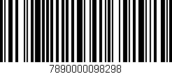 Código de barras (EAN, GTIN, SKU, ISBN): '7890000098298'