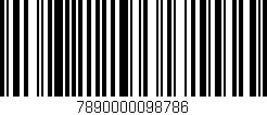 Código de barras (EAN, GTIN, SKU, ISBN): '7890000098786'