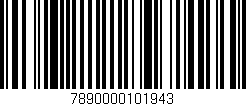 Código de barras (EAN, GTIN, SKU, ISBN): '7890000101943'