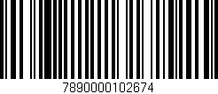 Código de barras (EAN, GTIN, SKU, ISBN): '7890000102674'
