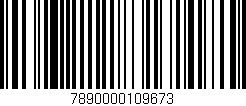 Código de barras (EAN, GTIN, SKU, ISBN): '7890000109673'