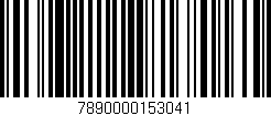 Código de barras (EAN, GTIN, SKU, ISBN): '7890000153041'