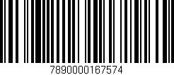 Código de barras (EAN, GTIN, SKU, ISBN): '7890000167574'