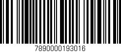 Código de barras (EAN, GTIN, SKU, ISBN): '7890000193016'