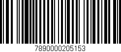 Código de barras (EAN, GTIN, SKU, ISBN): '7890000205153'