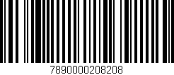Código de barras (EAN, GTIN, SKU, ISBN): '7890000208208'
