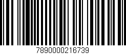 Código de barras (EAN, GTIN, SKU, ISBN): '7890000216739'