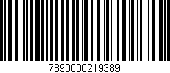 Código de barras (EAN, GTIN, SKU, ISBN): '7890000219389'