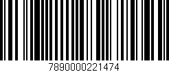 Código de barras (EAN, GTIN, SKU, ISBN): '7890000221474'