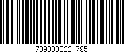 Código de barras (EAN, GTIN, SKU, ISBN): '7890000221795'