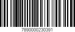 Código de barras (EAN, GTIN, SKU, ISBN): '7890000230391'