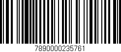 Código de barras (EAN, GTIN, SKU, ISBN): '7890000235761'